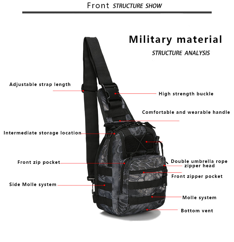 Military/Outdoor Theme Tactical Shoulder Slingbag